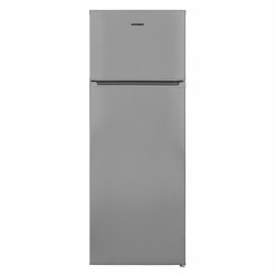 Frigider cu doua usi Heinner HF-V213SF+, 213 l, Clasa F, Control mecanic, Termostat ajustabil, Iluminare LED, H 144 cm, Argintiu