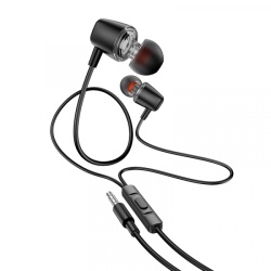 Handsfree 3.5mm HOCO M107, Negru