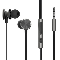 Handsfree 3.5mm Joyroom JR-EW03, Gri