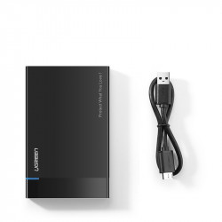 Hard disk extern Ugreen Carcasa SSD HDD SATA 2,5 "USB 3.2 Gen 1 (5 Gbps) micro USB SuperSpeed + cablu negru (US221 30848) - Img 5