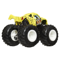 HOT WHEELS MONSTER TRUCK SI MASINUTA METALICA TOTALED GALBEN - Img 3