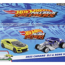 HOT WHEELS SET 2 MASINUTE METALICE PULL BACK 2022 CAMARO ZL1 SI BONE SHAKER 1:43
