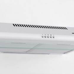 Hota traditionala Heinner CH-400, Putere de absorbtie 326.4 mc/h, 2 Motoare, 3 Trepte putere, Iluminare LED, Filtru lavabiil, 60 cm, Alb