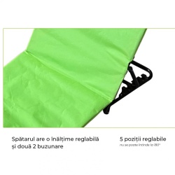 HR COVOR PLAJA/SEZLONG-141*45*51CM, LIME - Img 3