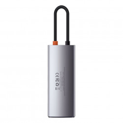 Hub 6in1 Baseus Metal Gleam Series, USB-C la 3x USB 3.0 + HDMI + USB-C PD + Ethernet RJ45