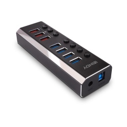Hub Lindy 7 Port USB 3.0 3x QuickCharge - Img 6