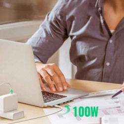 HUB multifunctional UGREEN, 2x USB Typ C - USB Typ C PD (Thunderbolt 3, 100W, 4K@60 Hz, 10 Gbps) / HDMI 4K@30 Hz / 3x USB 3.0 pentru MacBook Pro / Air gray (60559) - Img 6