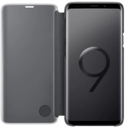 Husa de protectie Clear View Standing pentru Galaxy S9 Plus, Black - Img 2