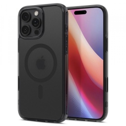 Husa MagSafe pentru Apple iPhone 16 Pro, Spigen, Ultra Hybrid T, Neagra Satinata
