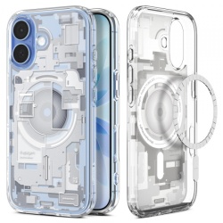 Husa MagSafe pentru Apple iPhone 17, Spigen, Ultra Hybrid Zero One, Alba