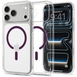 Husa MagSafe pentru Apple iPhone 18 Pro / 17 Pro, Spigen, Ultra Hybrid, Visinie Transparenta ACS12335