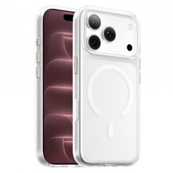 Husa MagSafe pentru Apple iPhone 18 Pro Max / 17 Pro Max, Blueo, Crystal Pro Anti-Drop, Transparenta