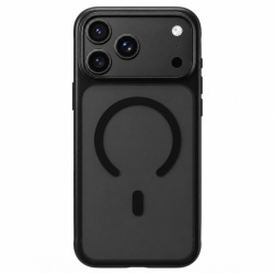 Husa MagSafe pentru Apple iPhone 18 Pro Max / 17 Pro Max, Blueo, Skin Friendly Anti-Drop, Neagra Satinata