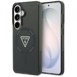 Husa MagSafe pentru Samsung Galaxy S26 S942, Guess, IML Gradient Triangle Logo, Neagra