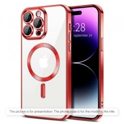 Husa MagSafe pentru Xiaomi 17T Pro, Techsuit, Luxury Crystal, Rosie