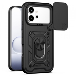 Husa pentru Honor 600 Pro / 600, Techsuit, CamShield, Neagra