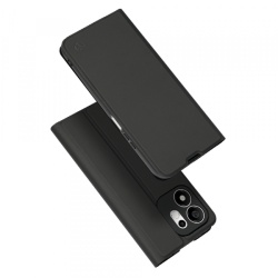Husa pentru Honor 600 Smart, Techsuit, Magskin Book Long Blitz Cutout, Neagra