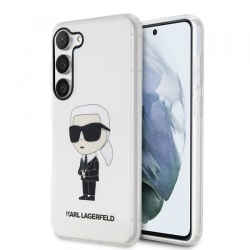 Husa pentru Samsung Galaxy S23 S911, Karl Lagerfeld, Ikonik Karl, Transparenta