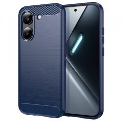 Husa pentru Xiaomi Poco X8 Pro, Techsuit, Carbon, Albastra