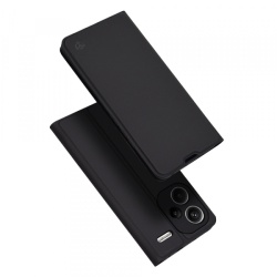 Husa pentru Xiaomi Redmi Note 13 Pro+, Techsuit, Magskin Book, Neagra