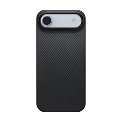 Husa Pitaka pentru iPhone 17 Air MagEZ 7, MagSafe, Ultra-Slim, Negru/Gri
