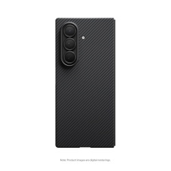 Husa Pitaka pentru Samsung Galaxy Z Fold7, MagEZ 7 Pro, 600D, Ultra-Slim, Negru/Gri