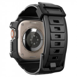 Husa Spigen Rugged Armor Pro cu curea pentru Apple Watch Ultra (49 mm) - neagra