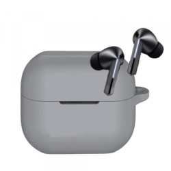 Husa Techsuit Silicone pentru Samsung Galaxy Buds 3 / 3 Pro, Gri
