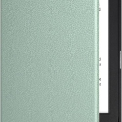 Husă tip carte compatibilă cu Kobo Clara Colour / BW / 2E (ecran 6"), funcție Auto Sleep/Wake, închidere magnetică, protecție completă, Verde Agave