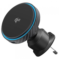 Incarcator Auto Wireless Proove Graphite Circle, 15W, 1.67A, Negru WHGC15010001