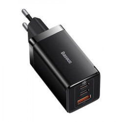 Incarcator de perete Baseus GaN5 Pro 2xUSB-C + USB, 65W (negru) - Img 6