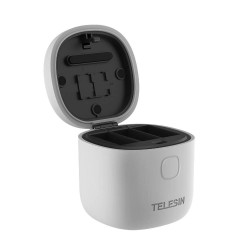 Incarcator impermeabil cu 3 sloturi Allin box Telesin pentru GoPro Hero 11 / Hero 10 / Hero 9