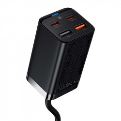 Incarcator rapid Baseus GaN3 Pro, 2x USB-C, 2x USB, 65W (negru) - Img 4
