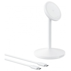 Incarcator Retea Wireless Anker MagGo Stand, 15W, 1.67A, Alb A25X1H21