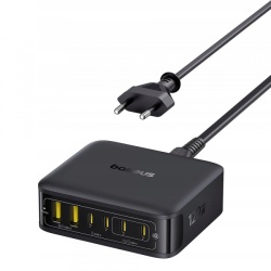 Incarcator Statie Baseus EnerFill FH21, 120W, 3.25A, 2 x USB-A - 4 x USB-C, Negru E0120T00