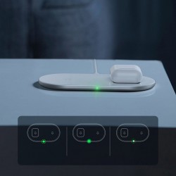 Incarcator wireless pentru smartphone-uri si AirPods , Baseus 18W alb (WXJK-02) - Img 5