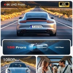 Jzones 4K Ultra HD STARVIS 2 Triple Camera, MicroSD 64Gb - Img 3