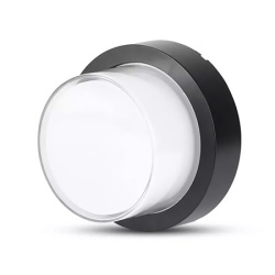LAMPA LED 12W IP65 3000K ALB CALD - NEGRU