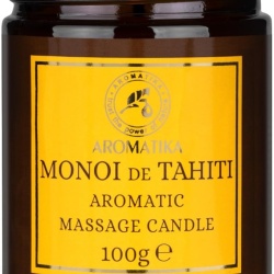 Lumânare pentru Masaj Cald Monoi de Tahiti 100 g, din Ceară Naturală de Soia, Ulei de Cocos și Oleorășină de Vanilie, Ulei Hidratant de Corp, Aromaterapie și Relaxare - Img 10