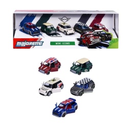MAJORETTE SET 5 MASINUTE METALICE MINI ICONS SCARA 1 LA 64 - Img 3