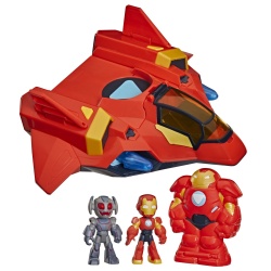 MARVEL IRON MAN SI PRIETENII SAI UIMITORI SET ARMURA GIGANTICA IRON JET - Img 2