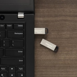 Memorie externa Kingston DataTraveler Keyson 256GB USB 3.2 Silver - Img 10