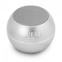 Mini Boxa Portabila Bluetooth Guess, BT 5.0, 3W, 300 mAh, Argintie GUWSALGEG