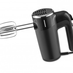 Mixer de mana Heinner HM-300BK, 300W, 6 viteze+turbo, 2 seturi accesorii inox, Negru - Img 3