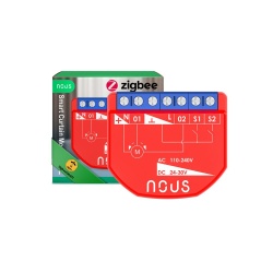 Modul releu controler mini rulou Nous B4Z inteligent Tuya Zigbee cu intrare comutatoare