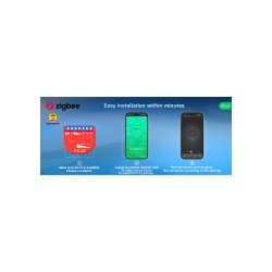 Modul releu controler mini rulou Nous B4Z inteligent Tuya Zigbee cu intrare comutatoare - Img 4