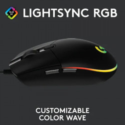 Mouse gaming Logitech G203, iluminare RGB LightSync, Negru - Img 5
