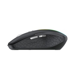 Mouse Gaming Wireless WZK WMGK-1132, 1600DPI, RGB, BT / Wi-Fi, Negru - Img 4
