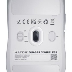 Mouse wireless Hator Quasar 3, alb - Img 3