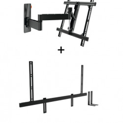 Pachet cu Suport TV reglabil, Vogel's W53080, 40"- 65" si Suport Soundbar Vogel's Sound 3550